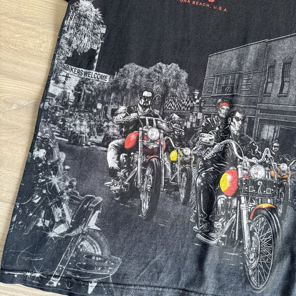 Vintage Bike Week 2003 Daytona Beach Anvil Shirt Mens XL Made in USA - Picture 3 of 11